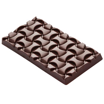 Martellato 100 g Weave Polycarbonate Snack Bar Chocolate Mould
